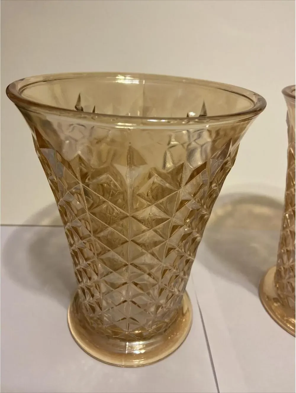 Amber Vase David Doty Studs Vase 1940’s To 1960’s